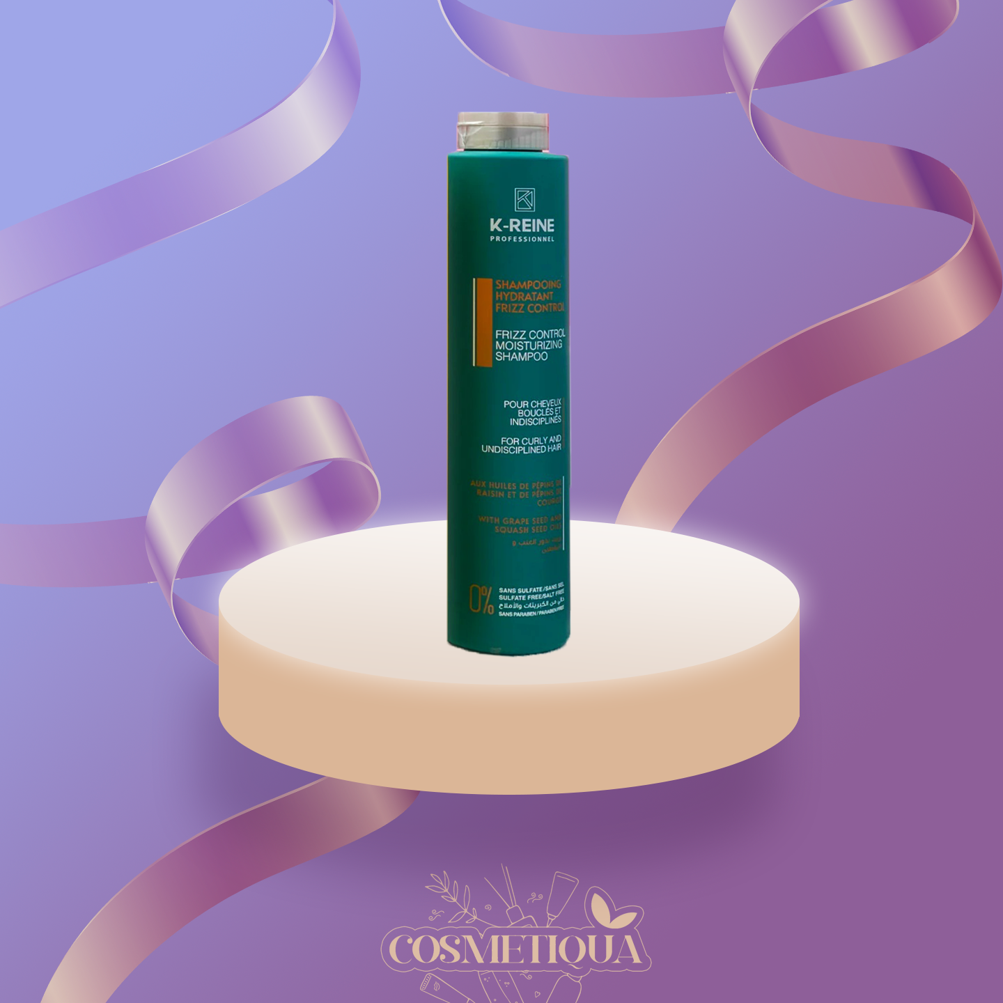 k-reine Shampoing sans sulfate frizz control 270 m